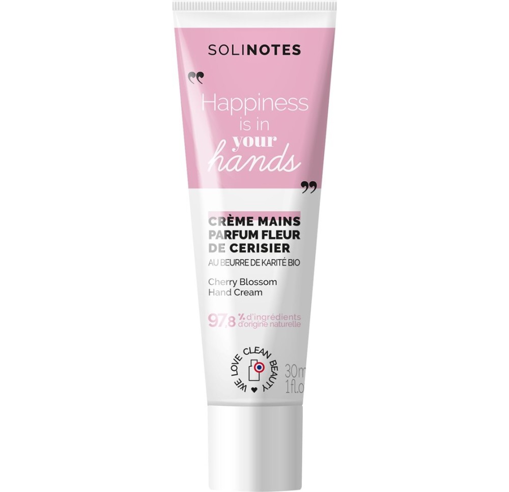 SOLINOTES Crème Mains Fleur Cerisier 30 ml