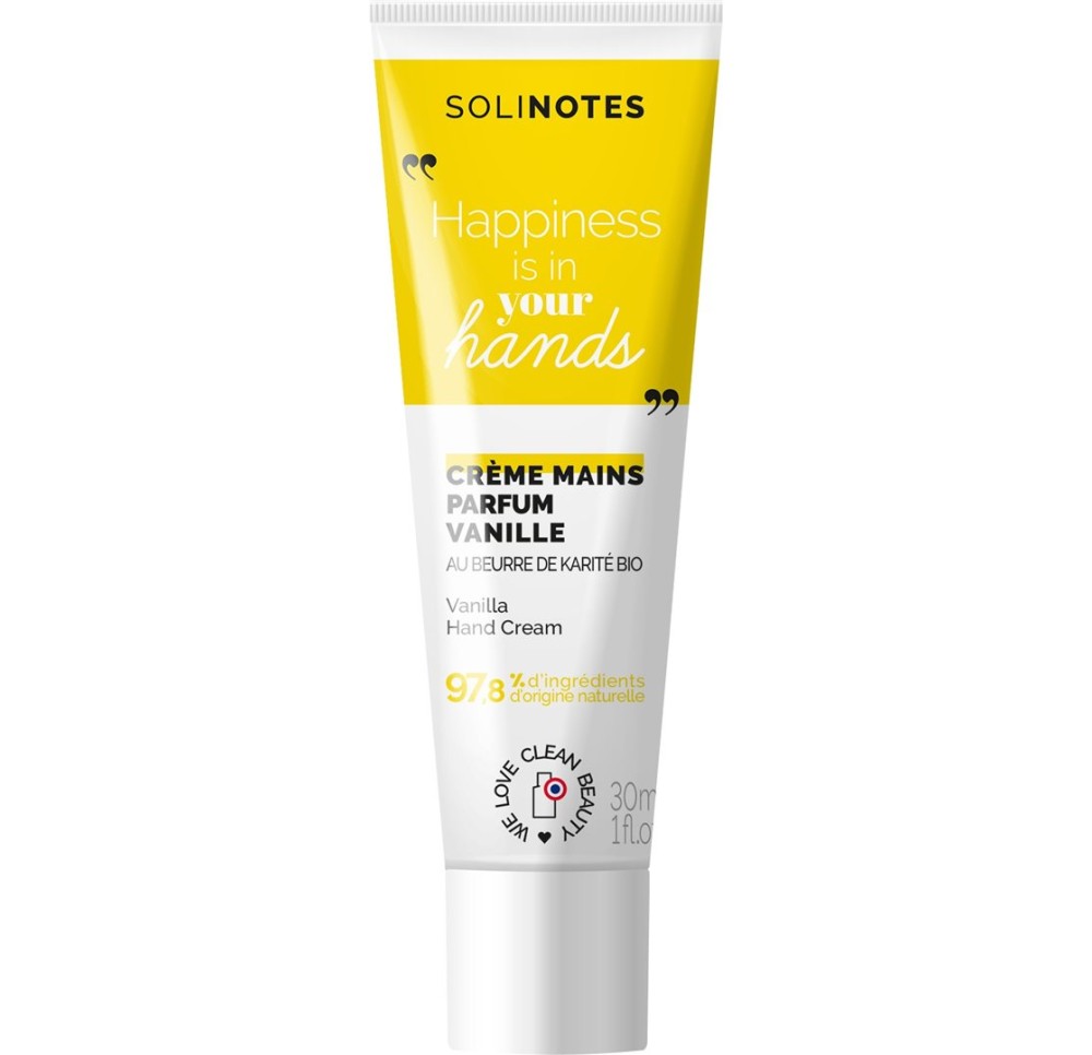 SOLINOTES Crème Mains Vanille 30 ml