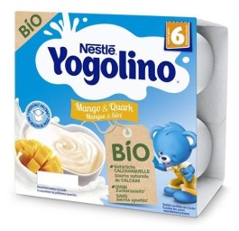 NESTLE Yogolino bio mangue séré 6m 4 x 90 g