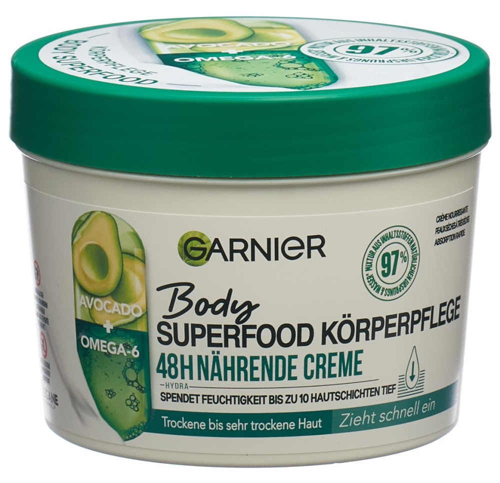 GARNIER Body Superf 48H crème nourrissante 380 ml