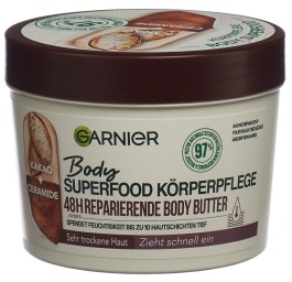 GARNIER Body Superf 48H baume réparat cacao 380 ml
