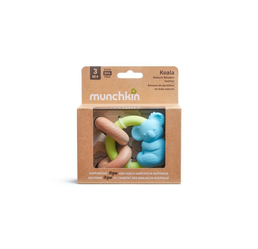 MUNCHKIN Koala de dentition en bois naturel