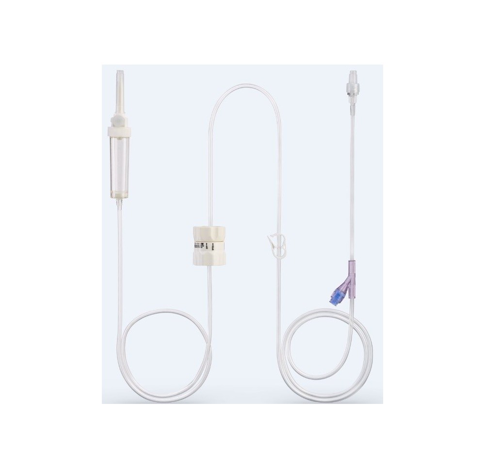POLY Set perf régul débit DEHP-free 180cm 25 pce