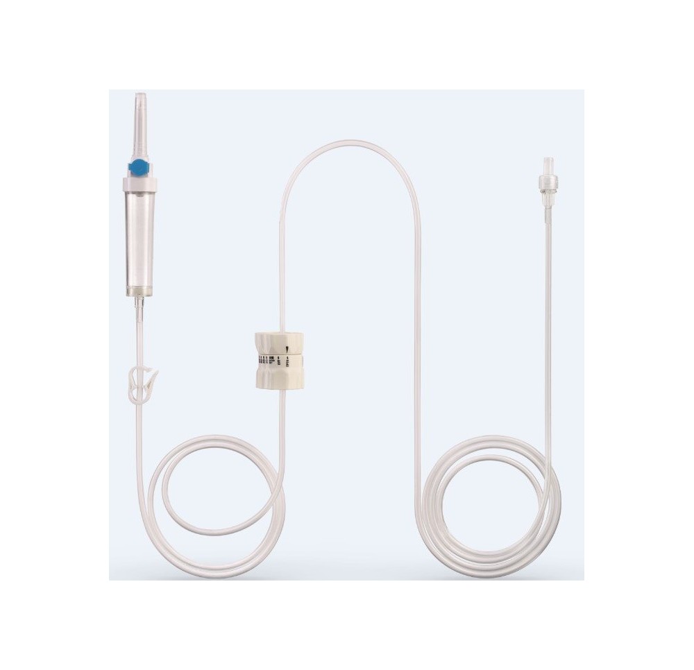 POLY Set perf régul débit DEHP-free 210cm 25 pce