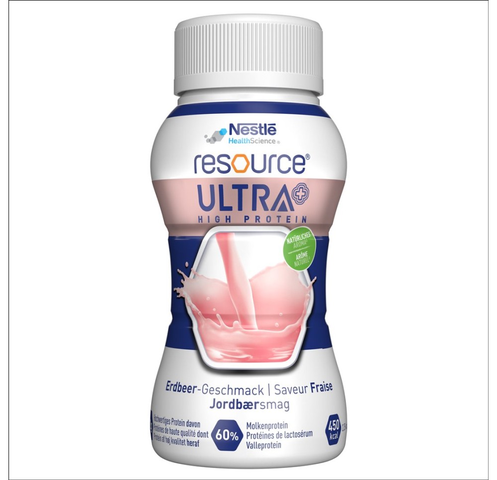 RESOURCE Ultra + fraise 4 fl 200 ml