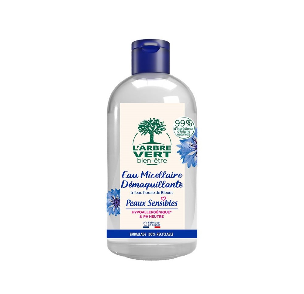 L'ARBRE VERT eau micellaire peaux sens fr 500 ml
