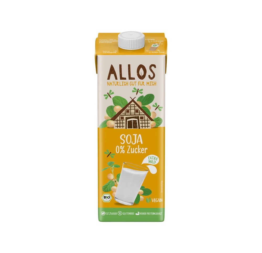 ALLOS drink au soja tétra 1 lt ALLOS drink au soja tétra 1 lt