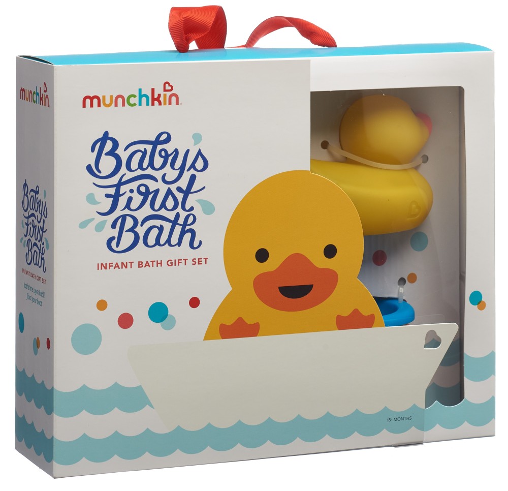MUNCHKIN Baby's 1st Bath set cadeau 18M+
