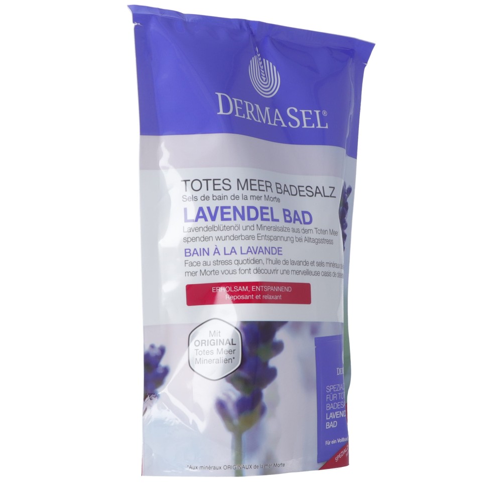 DERMASEL sel de bain lavande a/f 400 g