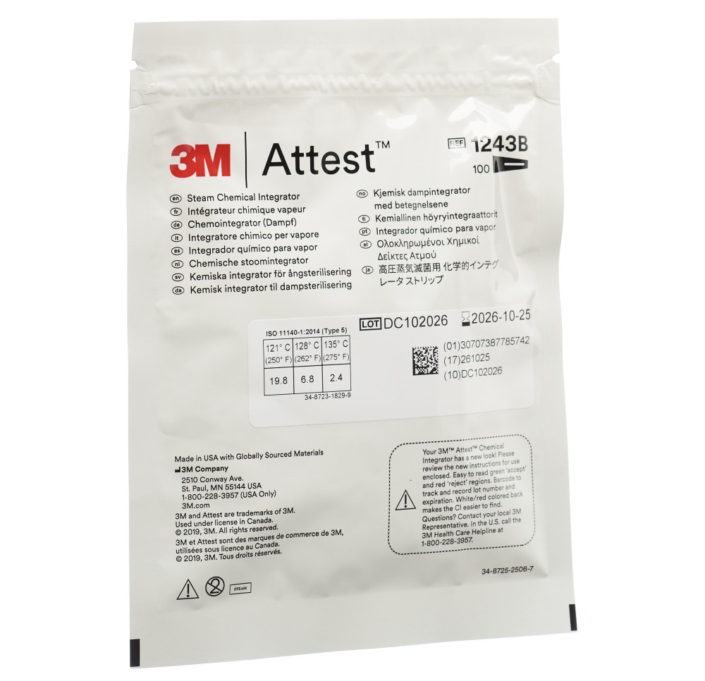 3M COMPLY SteriGage indicat int vapeur (n) 100 pce 3M COMPLY SteriGage indicat int vapeur (n) 100 pce