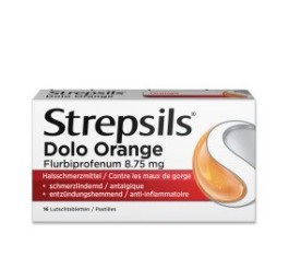 STREPSILS Dolo cpr sucer orange 16 pce