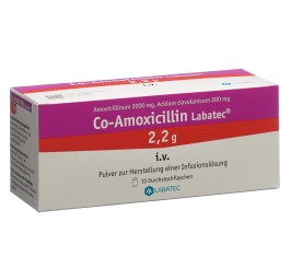 CO-AMOXICILLIN Labatec subst sèche 2.2 g 10 pce