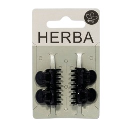 HERBA Ecofriendly petite pince 1.6cm noir 4 pce
