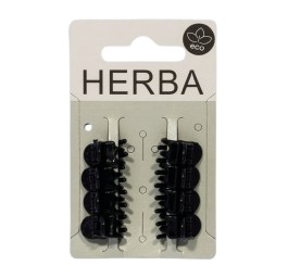 HERBA Ecofriendly petite pince 1cm noir 8 pce