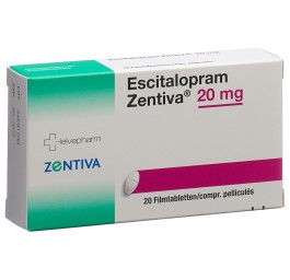 ESCITALOPRAM Zentiva cpr pell 20 mg 20 pce
