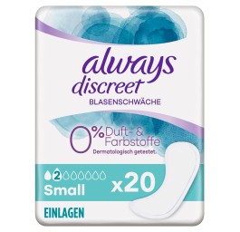 ALWAYS Discreet incontinence Small 0% sach 20 pce