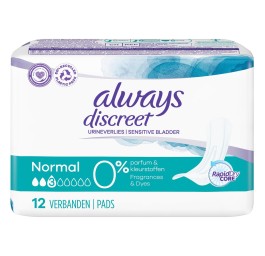 ALWAYS Discreet incontinence Normal 0% sach 12 pce