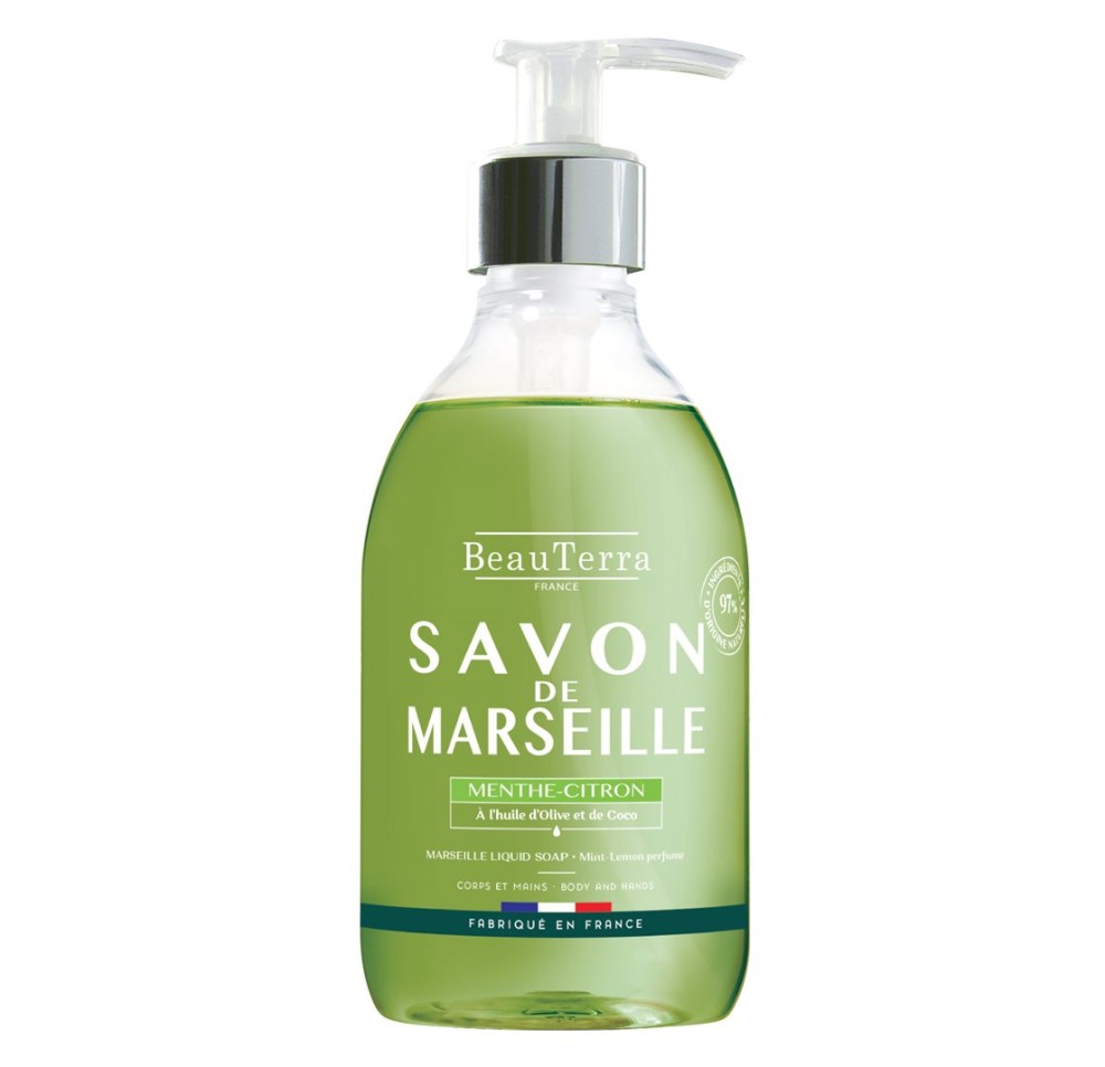 BEAUTERRA savon Marseille liq menthe cit 300 ml