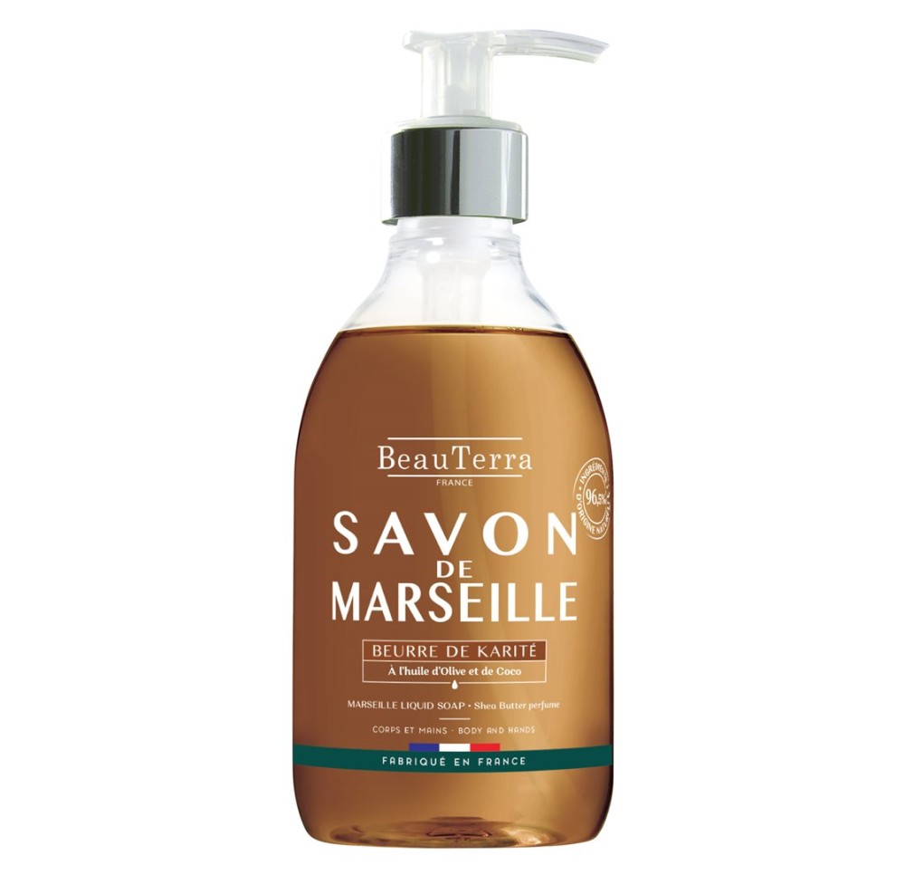 BEAUTERRA savon Marseille liq beurre kari 300 ml
