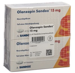 OLANZAPINE Sandoz cpr pell 15 mg 2 x 49 pce