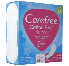 CAREFREE Cotton Feel carton 56 pce