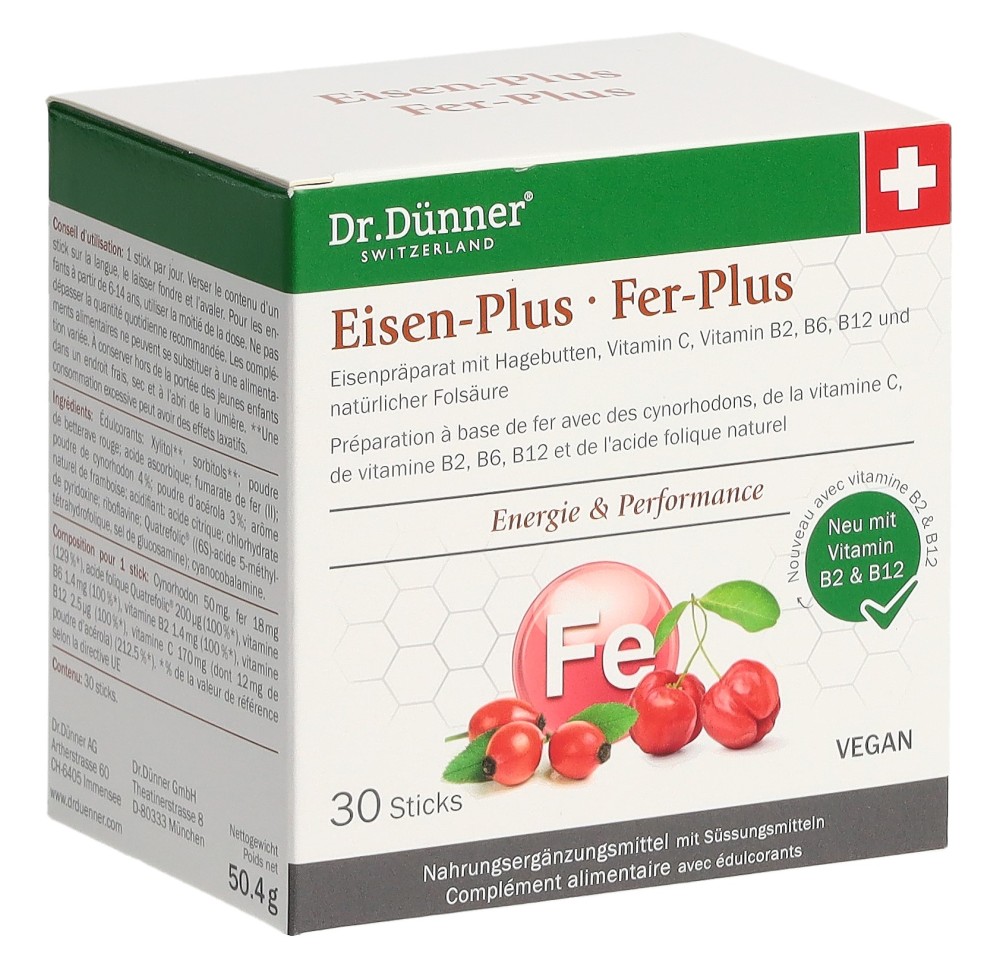 DÜNNER fer-plus stick 30 pce DÜNNER fer-plus stick 30 pce