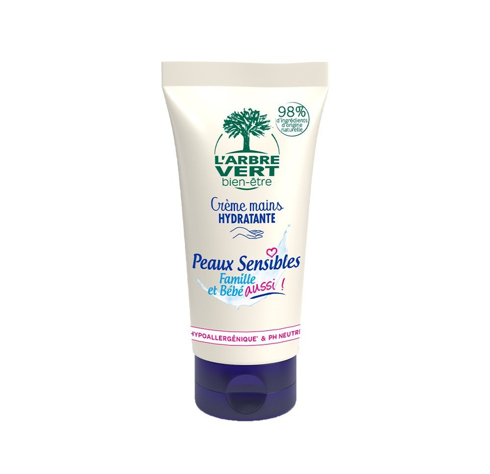 L'ARBRE VERT crème mains peaux sens fr tb 75 ml