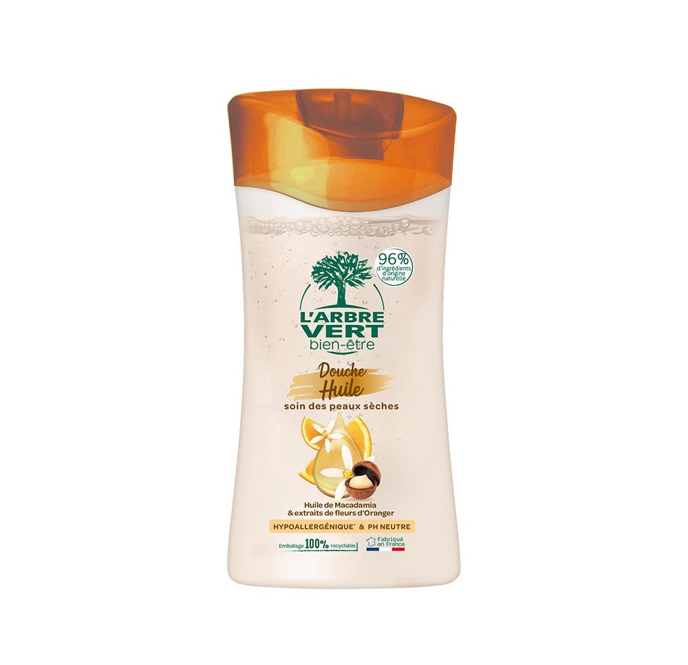 L'ARBRE VERT douche huile macadamia fr fl 250 ml