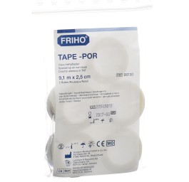 FRIHO-POR sparadrap non tissé 2.5cmx9.1m 5 pce