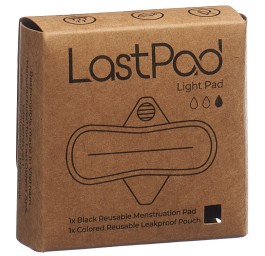 LASTPAD serviette hygiéniq réutilisable S noir