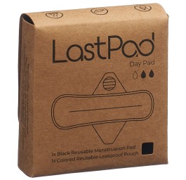 LASTPAD serviette hygiéniq réutilisable M noir