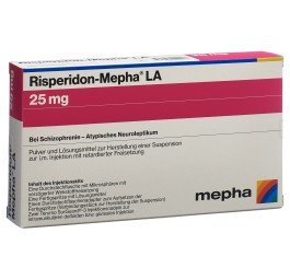 RISPERIDON Mepha LA subst sèche 25 mg c solv