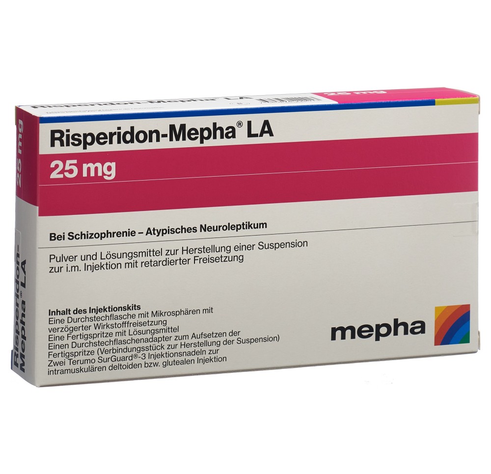 RISPERIDON Mepha LA subst sèche 25 mg c solv RISPERIDON Mepha LA subst sèche 25 mg c solv