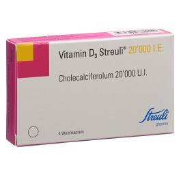 VITAMIN D3 Streuli capsules molles 20000 UI 4 pce