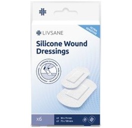 LIVSANE pansements silicone ultra sensitive 6 pce