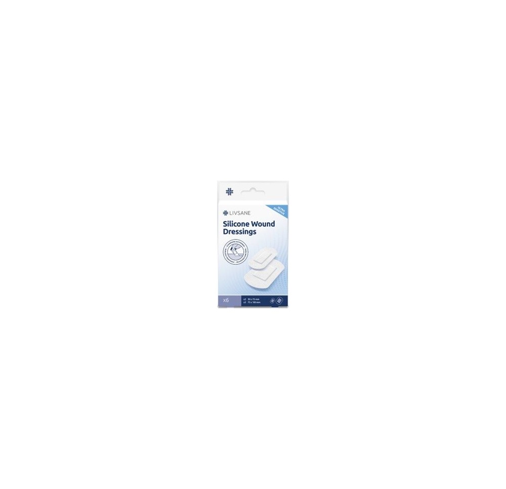 LIVSANE pansements silicone ultra sensitive 6 pce