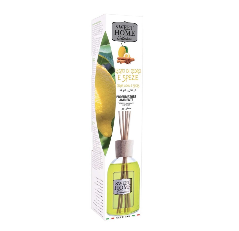 SWEET HOME Diffuseur de parfum cèdre épices 100 ml