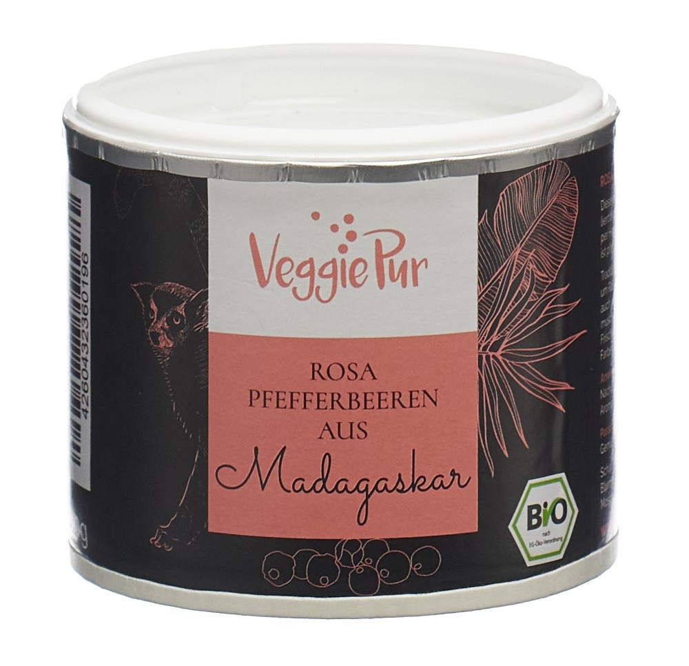 VEGGIEPUR Baies de poivre rose bio Madagascar 40 g VEGGIEPUR Baies de poivre rose bio Madagascar 40 g