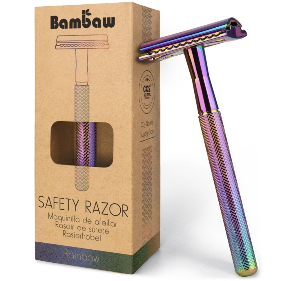 BAMBAW rasoir de sécurité arc en ciel