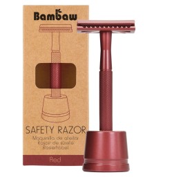 BAMBAW rasoir de sécurité avec pied rouge