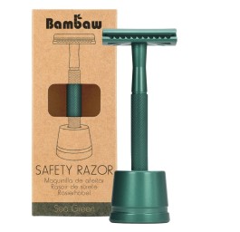 BAMBAW rasoir de sécurité avec pied vert mer