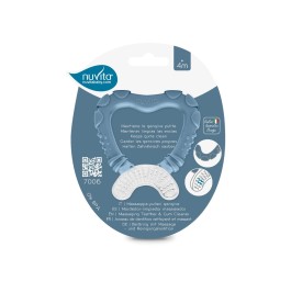 NUVITA anneau dentition nettoy genciv 4M+ bleu
