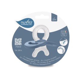 NUVITA anneau de dentition 2M+ bleu