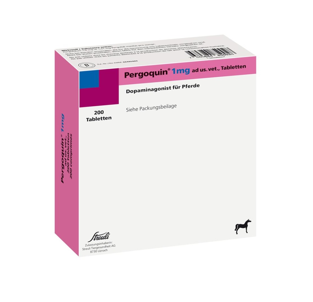PERGOQUIN cpr 1 mg ad us vet. 200 pce PERGOQUIN cpr 1 mg ad us vet. 200 pce