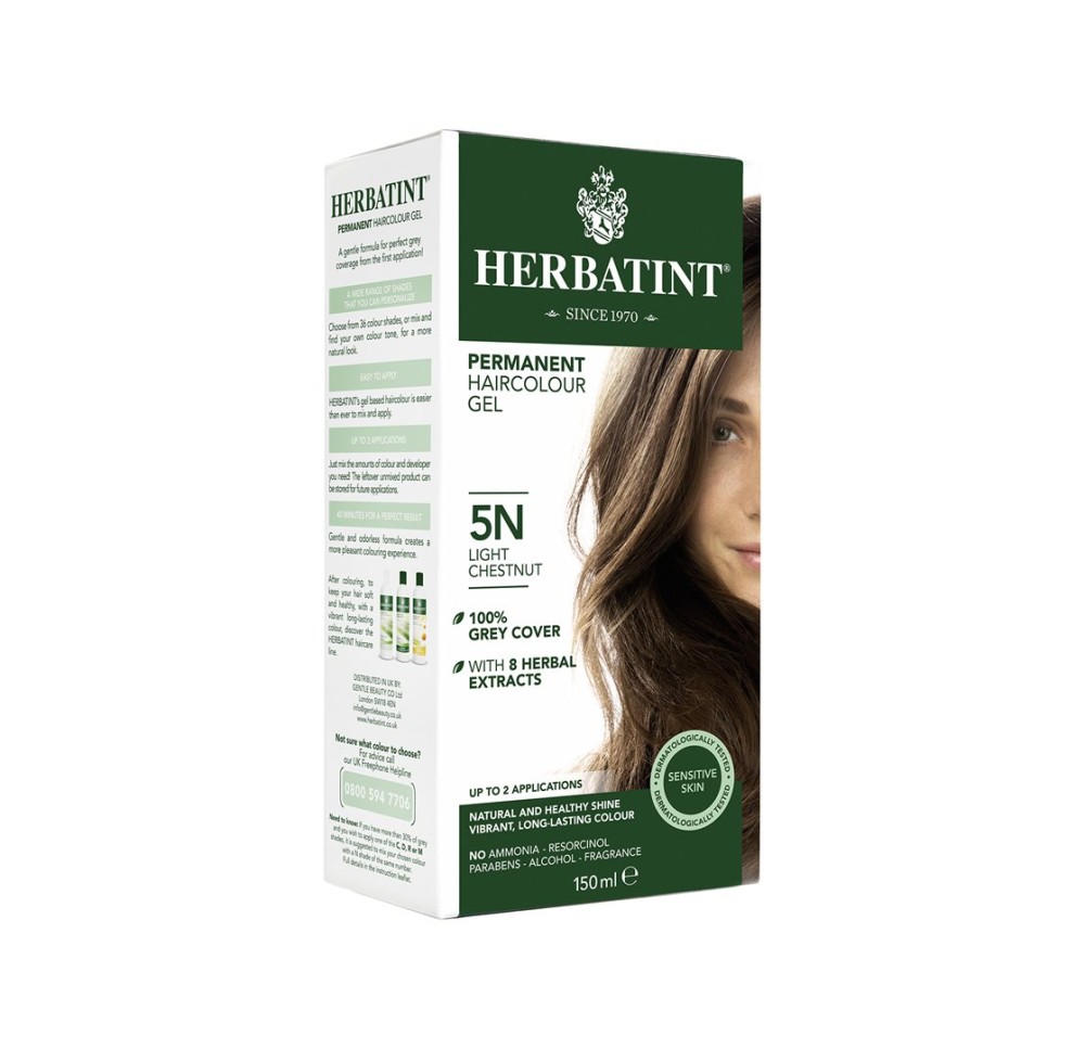 HERBATINT Gel colorant 5N Châtain clair 150 ml
