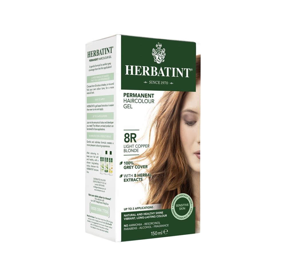 HERBATINT Gel colorant 8R Blond cuiv clair 150 ml