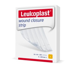 LEUKOPLAST wound clos strip 6x100mm bl 10 x 10 pce