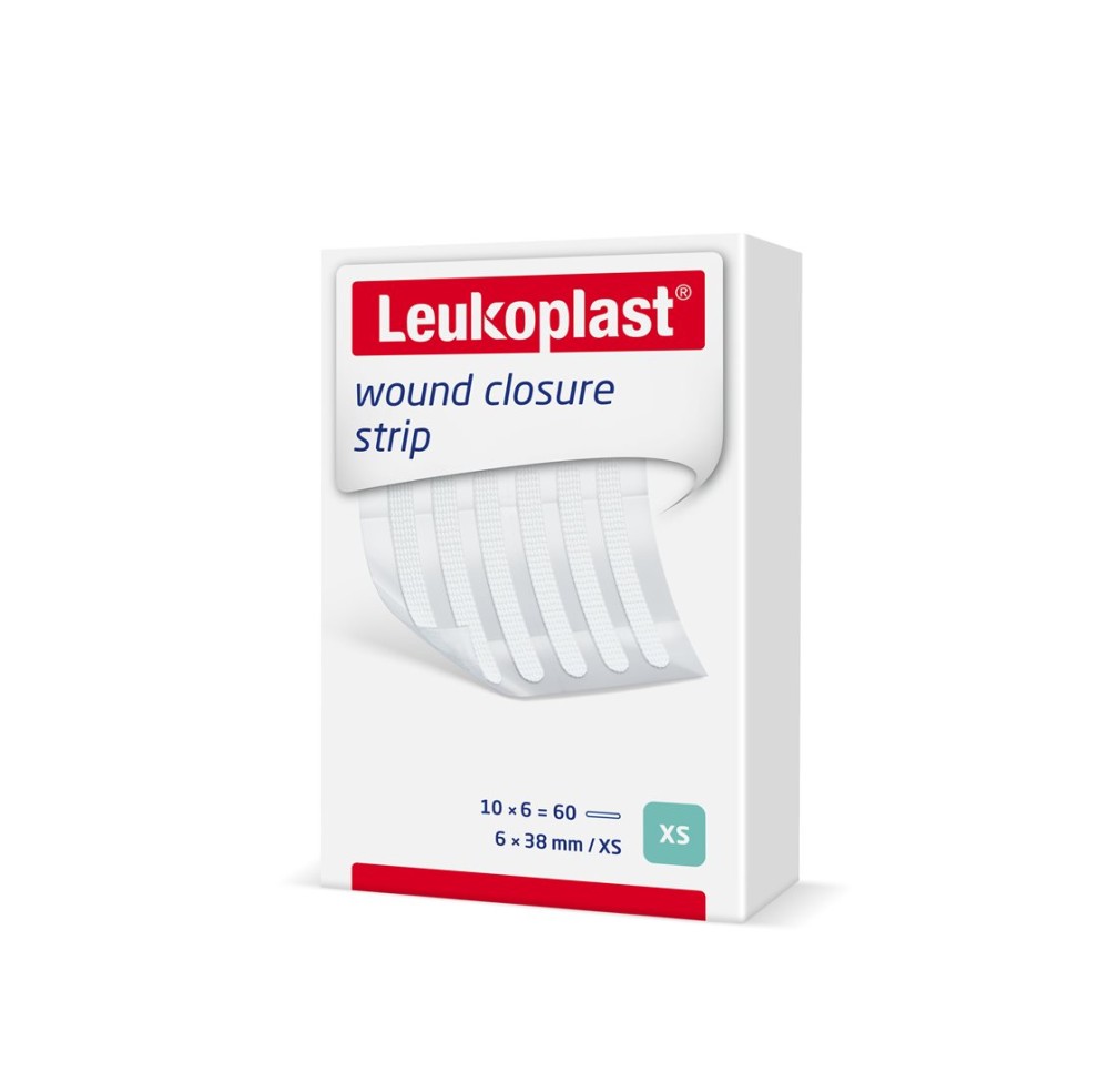 LEUKOPLAST wound clos strip 6x38mm bl 10 x 6 pce