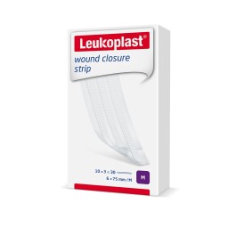 LEUKOPLAST wound clos strip 6x75mm bl 10 x 3 pce