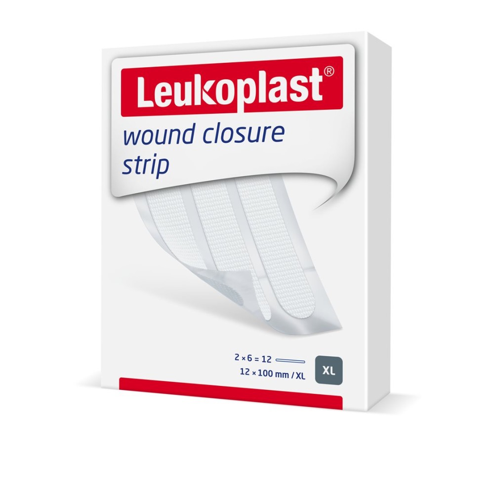 LEUKOPLAST wound clos strip 12x100mm bl 2 x 6 pce